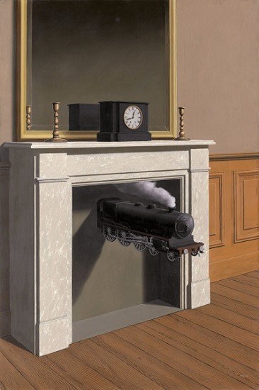 René Magritte - Time Transfixed (La Durée Poignardée), 1938.jpg